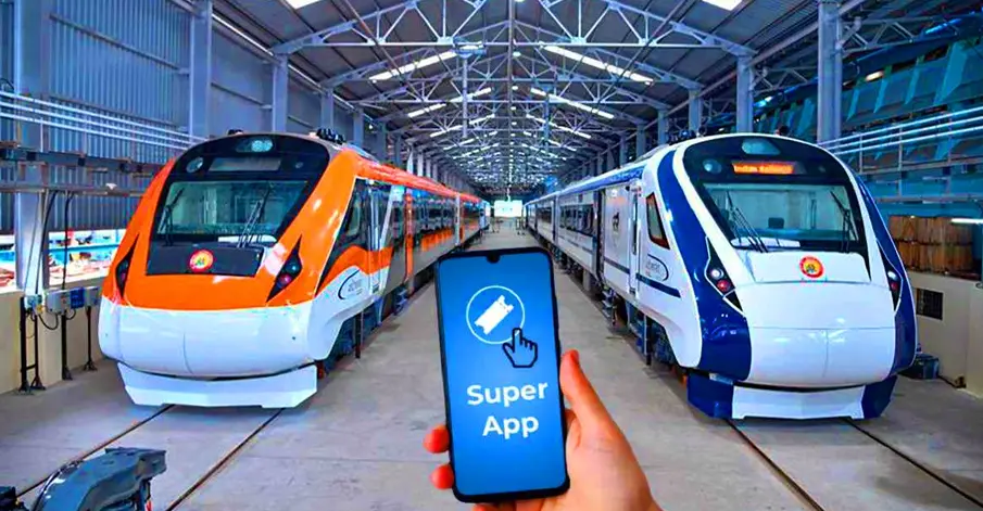 RailOne Indian Railway SuperApp interface